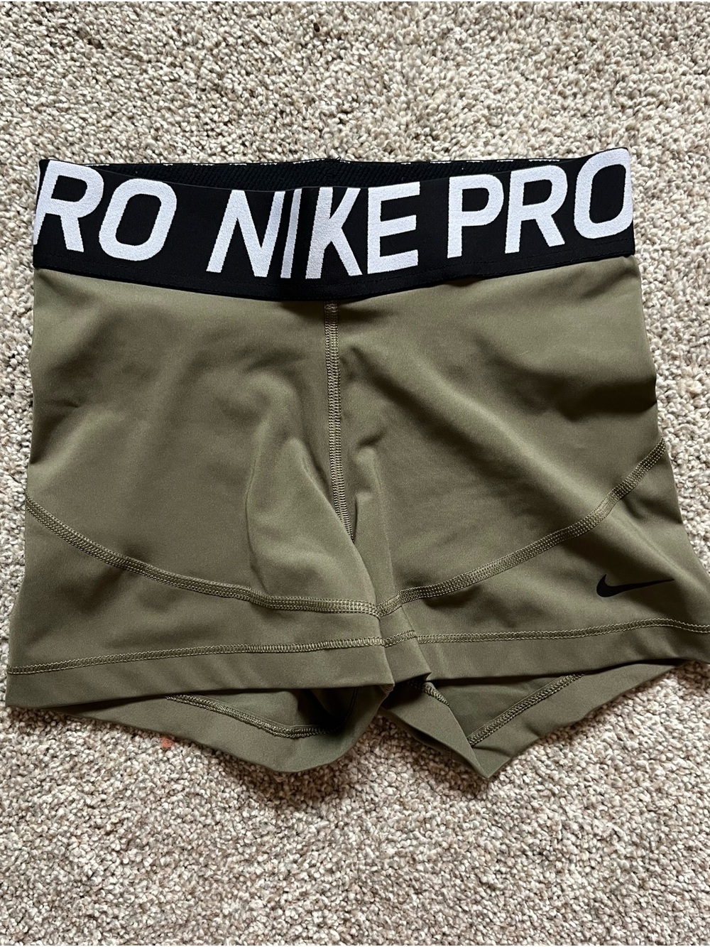 Nike Pro Olive Green Shorts